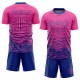 Custom Pink Royal Sublimation Soccer Uniform Jersey